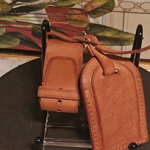 Louis Vuitton Vachetta Leather  Luggage NameTag & Poignet
